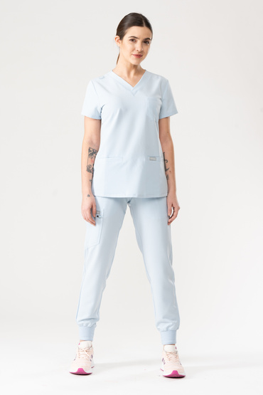 Set medical Uniformix RayOn, bluză 3000 + pantaloni 3020. Sky blue