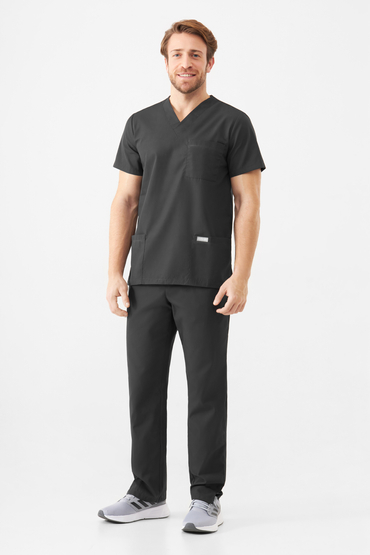 Set medical Uniformix universal TEAM, bluză T1260 + pantaloni T1190, Dark gray