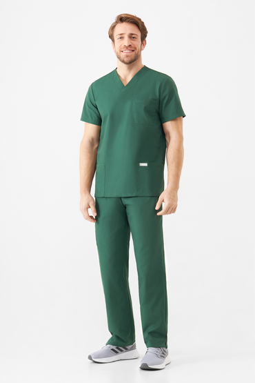 Set medical Uniformix universal TEAM, bluză T1260 + pantaloni T1190, Hunter Green