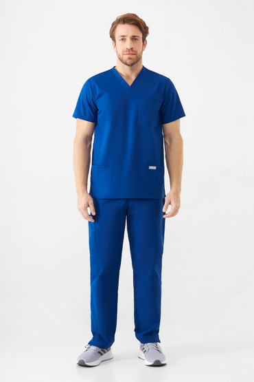 Set medical Uniformix universal TEAM, bluză T1260 + pantaloni T1190, Royal Blue