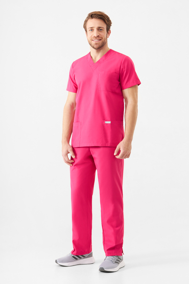 Set medical Uniformix universal TEAM, bluză T1260 + pantaloni T1190, Virtual Pink