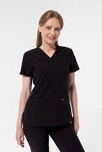 Bluză medicală feminină Uniformix, Super Flex 4000-Black