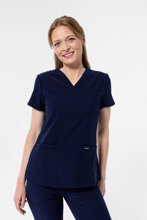 Bluză medicală feminină Uniformix, Super Flex 4000-Navy