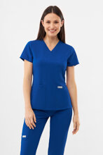 Bluză medicală feminină Uniformix, Super Flex 4000-Royal Blue