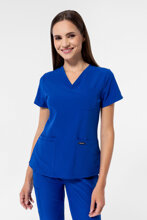 Bluză medicală feminină Uniformix, Super Flex 4000-Royal Blue