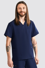 Bluza medicală pentru bărbați Uniformix RayOn, 3050-Navy