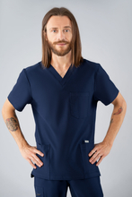 Bluza medicală pentru bărbați Uniformix Super Flex, 4050-Navy