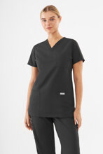 Bluză medicală pentru femei, Uniformix TEAM T1000, Dark gray