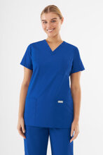 Bluză medicală pentru femei, Uniformix TEAM T1000, Royal Blue