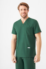 Bluza medicală universală, Uniformix TEAM T1260, Hunter Green 