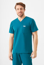 Jachetă medicală pentru bărbați Uniformix RayOn, 3050-Caribbean Blue