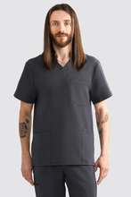 Jachetă medicală pentru bărbați Uniformix RayOn, 3050-Dark Grey