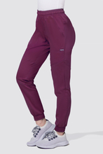 Pantaloni medicali pentru femei, joggere Uniformix FLEX ZONE, FZ2056, vin.